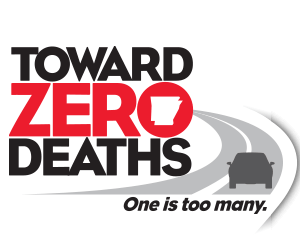 towards zero deaths logo with the text One is Too Many