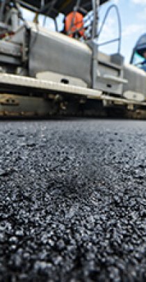 low angle view of freshly laid asphalt