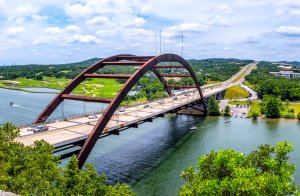 The Percy V. Pennybacker Jr. Bridge in Austin, Texas.