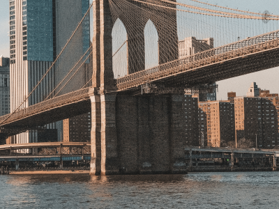 View of New York City infrastructure.