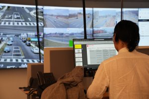 Rutgers CAIT researchers working at the DataCity Network Operations Center.